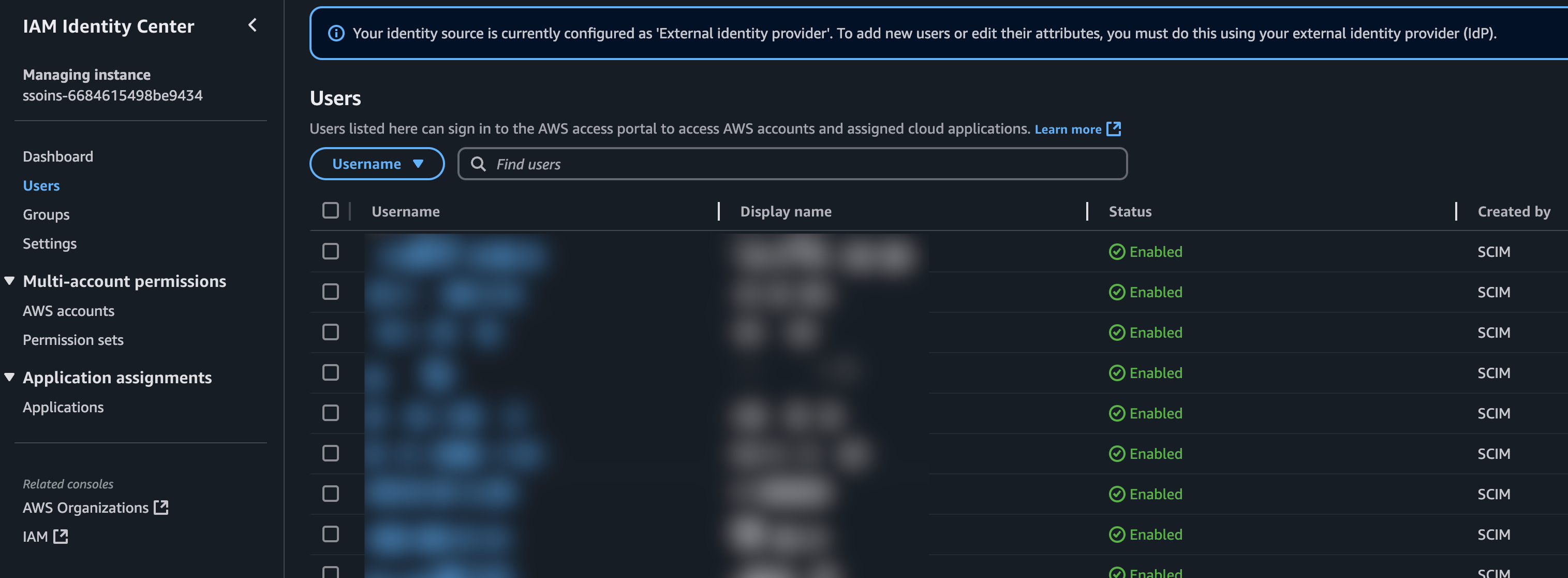 iic user list