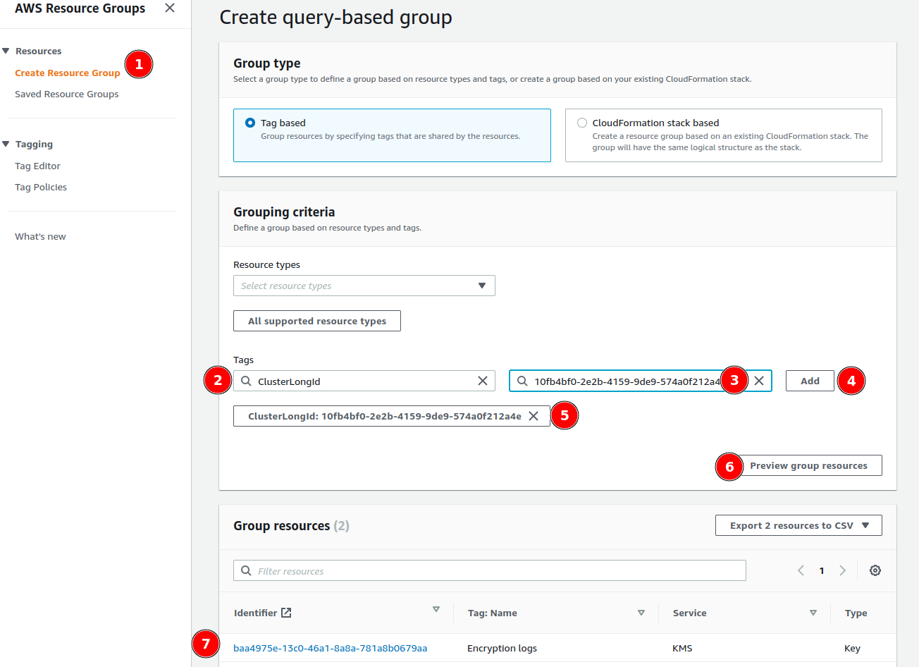 Resource groups search by tag