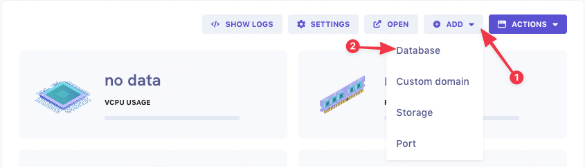 Qovery - Add Database