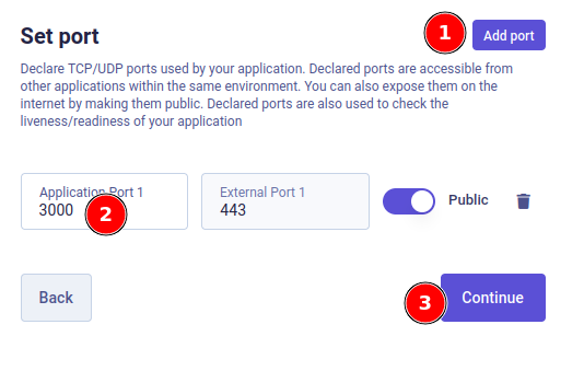 set port